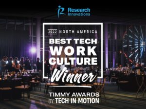 Research Innovations, Inc. Named 2022 North American Winner for Best Tech Work Culture by Tech in Motion